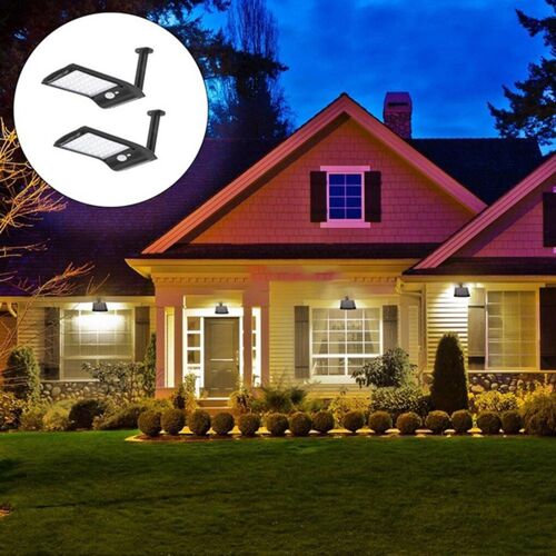 Applique Murale Solaire Rotative Sans Fil À 36 Led Avec Détecteur De Mouvement, Luminaire D'extérieur, Idéal Pour La Rue