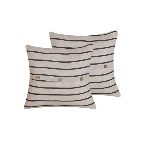 Lot de 2 coussins Beige CYNARA 43 x 43 cm