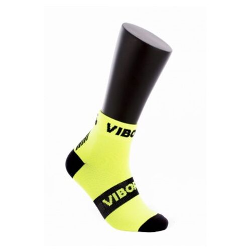 Vetements: Calcetines Vibor-A Kait Caña Baja Amarillo Flúor Negro-Taille-35/38