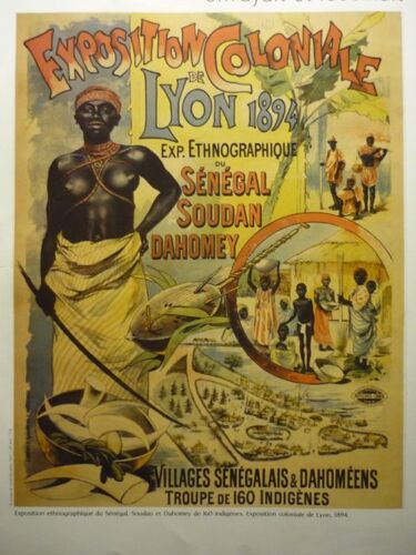 Affiche Exposition Coloniale Lyon