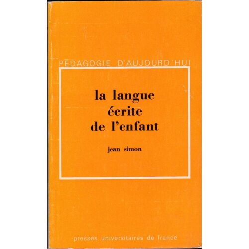 Langue Ecrite De L'enfant La