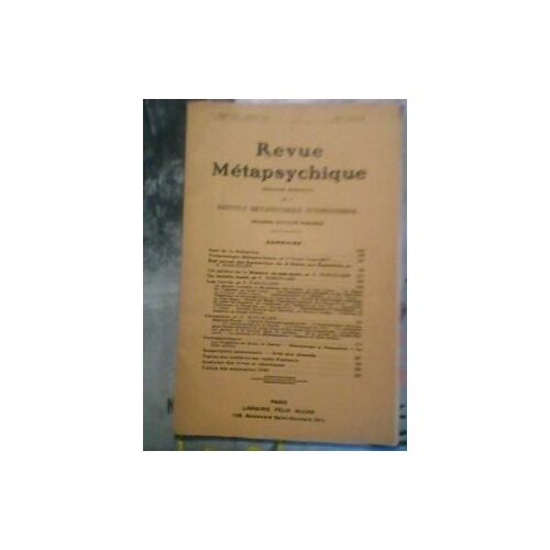 Revue Metapsychique - Terminologie Metapsychique Par Le Dr Bret - Etat Actuel Des Recherches Du Dr Rhine Aux Etats-Unis