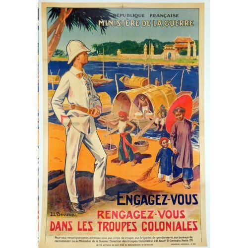 Affiche Troupes Coloniales