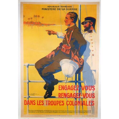 Affiche Troupes Coloniales