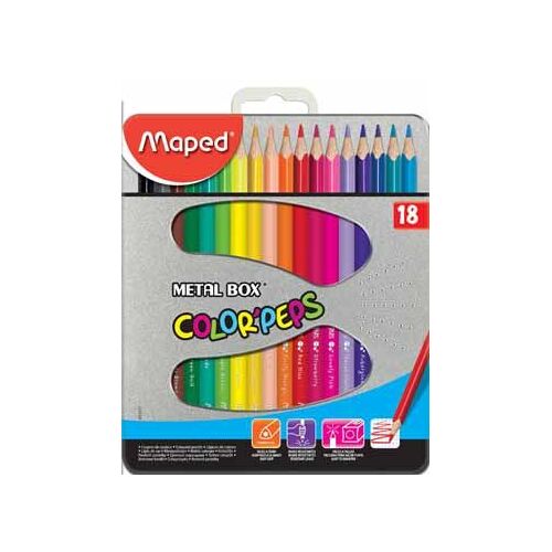 Maped Crayon De Couleur Triangulaire Color'peps 18 Crayons 12 Unité(S)