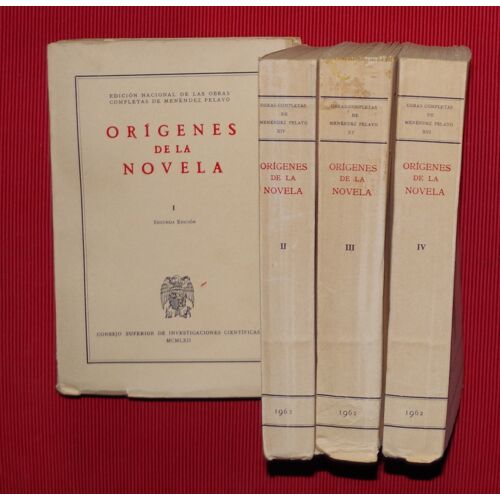 Origenes De La Novela - Edicion Nacional De Las Obras Completas De Menedez Pelayo