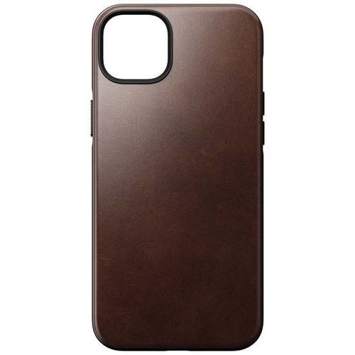 Coque pour iPhone 14 Plus MagSafe en Cuir Nomad Marron foncé