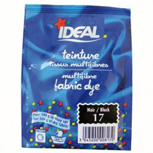 Ideal teinture tissus multifibres fabric dye SAC/15G NOIR 17