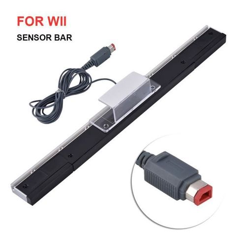 Console Wii-Barre-Récepteur De Capteur De Rayon De Signal Infrarouge Filaire Pour Nintendo Wii Consoles Mls5457