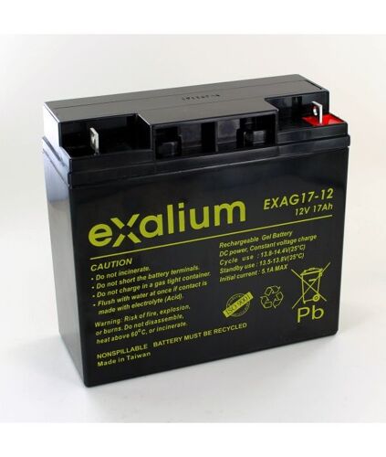 Batterie plomb Gel 12V 17Ah Exalium