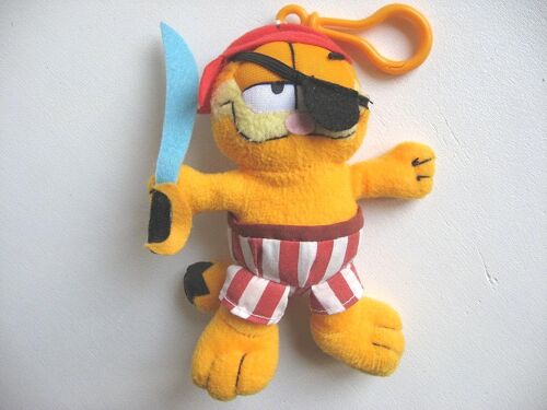 Peluche À Accrocher Mousqueton Garfield Pirate 16 Cm Play By Play Plush