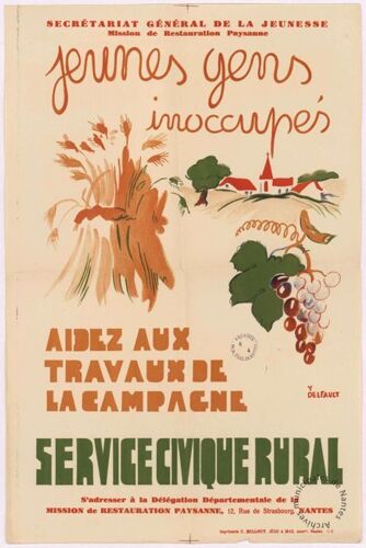 Affiche Service Civique Rural