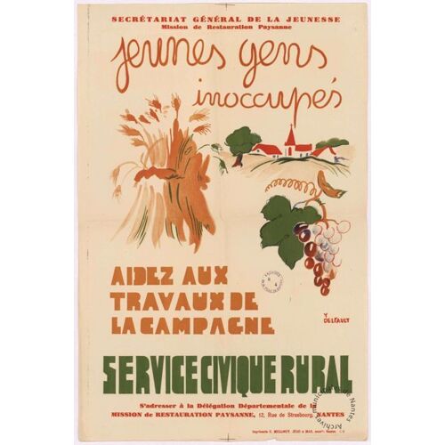 Affiche Service Civique Rural