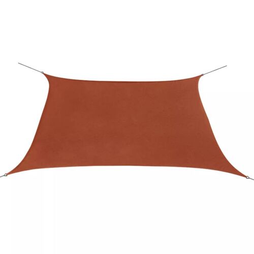Vidaxl Voile De Parasol Tissu Oxford Carré 2x2 M Terre Cuite
