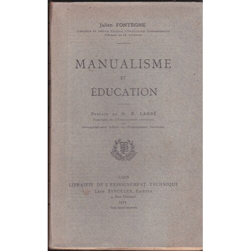 Manualisme Et Éducation