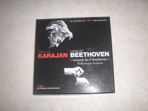 Herbert Von Karajan. Ludwig Van Beethoven. Intégrale Des 9 Symphonies. Philarmonia Orchestra. 5 Cds Entièrement Remasterisés. Le Coffret Du 100e Anniversaire.