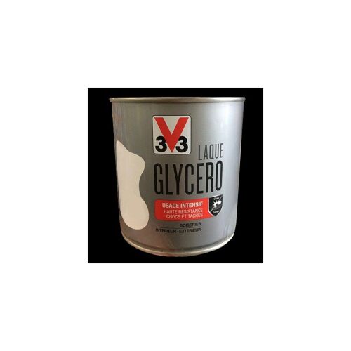V33 Laque Glycéro Brillant Noir n°9 0,5 L
