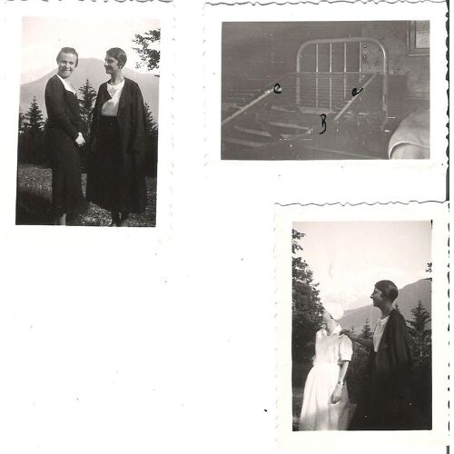 3  Photographies Sancellemoz Visite À La Clinique Aout 1933