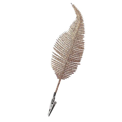 1/6Pcs Simulation Colorful Plastic Feather with Clip Christmas Tree Decorations Party Scene Layout Props Fake Feather Ornament for Christmas Tree Merr