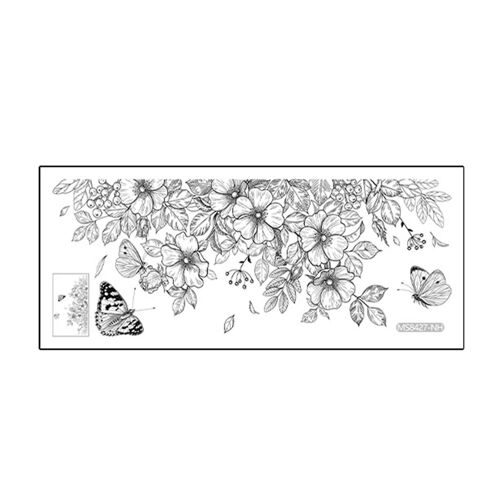 Butterflies Flower Toilet Sticker Removable Self-adhesive Waterproof PVC Bathroom Wall Decoration Decal Home Supplies KAESI