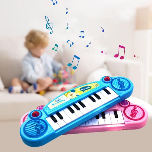 Music Toy Clear Voice 12 Scale Bright Color Boys Girls Simulated Keyboard Musical Toy For Children