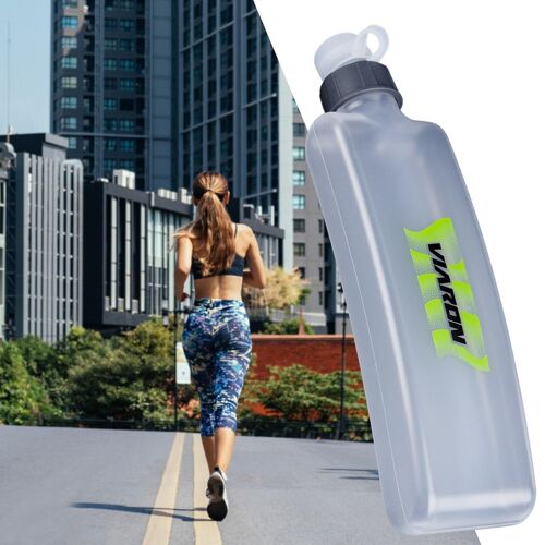 400ml Water Bottle Arc Design With Push-Pull Spout Large Capacity Wear-Resistant Dust-Proof Cover Drinking Leak-Proof Fanny Pack Sports Bottle For Spo