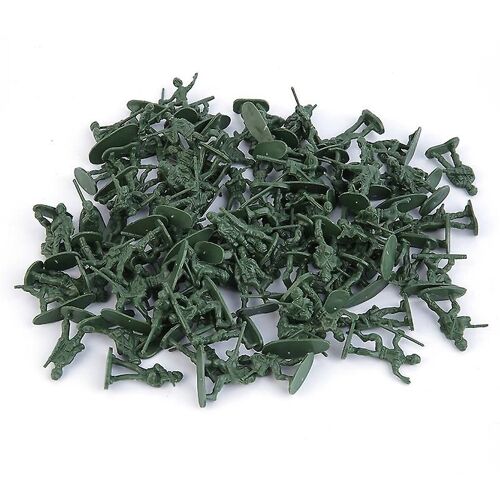 Pack Soldats militaires en plastique Figurines d'action de l'armée Collection de jouets Cadeau 100pcs