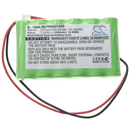 vhbw Batterie compatible avec Visonic PowerMaster 30 Control Panel système d'alarme (1500mAh, 7,2V, NiMH)