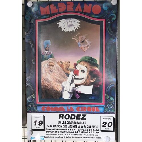 Affiche Cirque Medrano Rodez Salles De Spectacles De La Maison Des Jeunes Et De La Culture