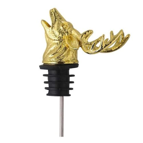 Wine Pourer Retro Deer Shape Zinc Alloy Wine Decanter Pour Spout Supplies For Home Kaesi
