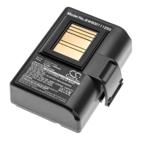 vhbw 1x Batterie compatible avec Zebra ZQ610, ZQ521, ZQ520, ZQ521 RFID imprimante, scanner, imprimante d'étiquettes (2600mAh, 7,4V, Li-ion)