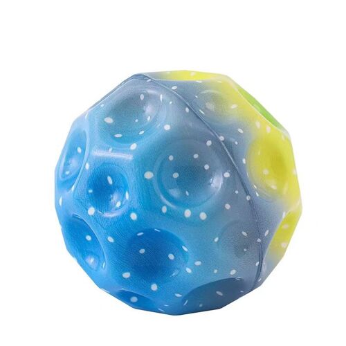 1/6pcs Coloré Space Moon Ball Pour Enfants Adultes Faire Un Bruit De Claquement Haute Rebondissant Mousse Balle Planètes Rebondissant Saut Balle Parent-Enfant Interactif Anxie