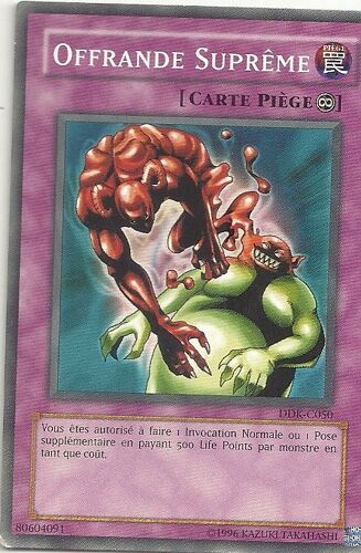 Carte Yu-Gi-Ho Offrande Suprême