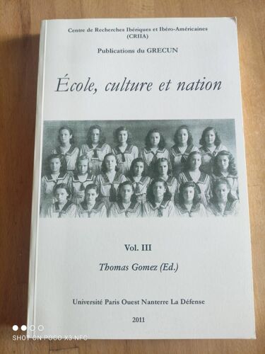 École,Culture Et Nation Volume Iii