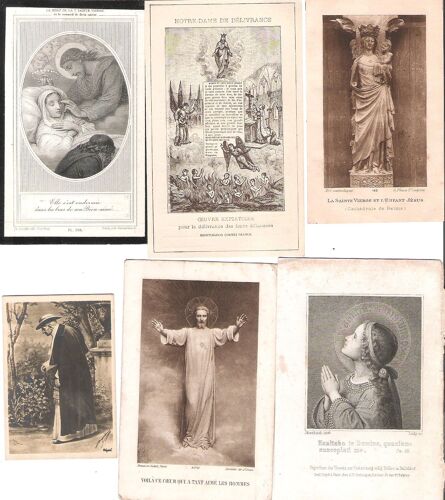 Lot De 6 Images Pieuses