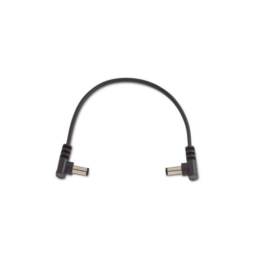 Rockboard Câble D'alimentation Plat Coudé/Coudé - 15 Cm - Black