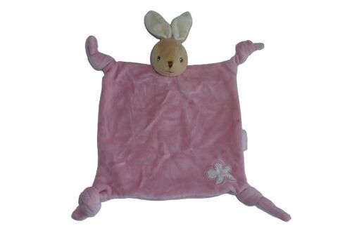Doudou lapin plat rose bon état SOS doudou Kaloo