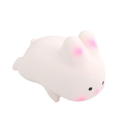 Stress Relief Toy Flexible Quick Rebound Lovely White Bunny Pinch Toys Decompression Soft Tpr Rabbit Squishes Kids Adults Squeeze Toy Party Favor Kaes