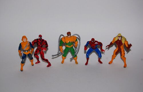 Spider Man Figurine Plomb  Metal  Toy Biz Micro 70/80