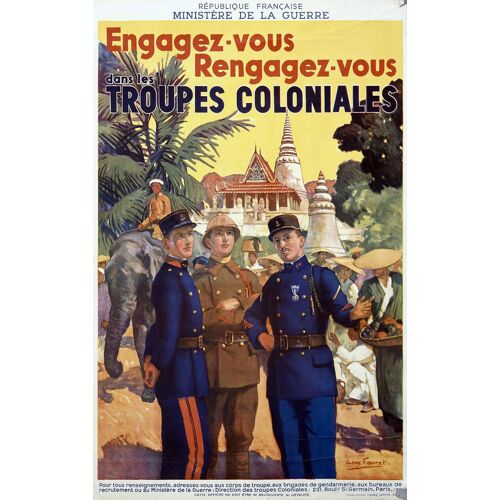 Affiche Troupe Coloniale