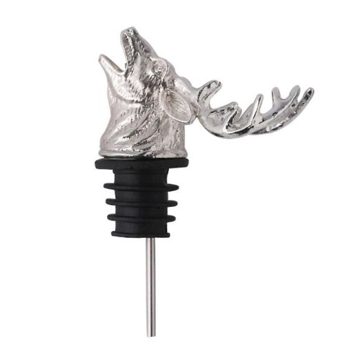 Wine Pourer Retro Deer Shape Zinc Alloy Wine Decanter Pour Spout Supplies For Home Kaesi