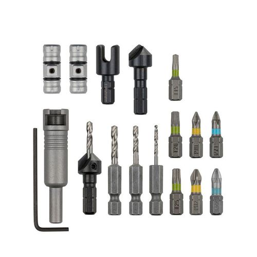 wolfcraft Jeu de forets à rechange 16 pcs All-in-One