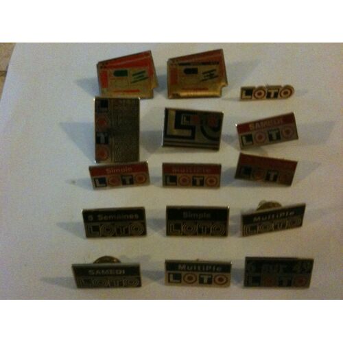 Lot De 15 Pin's Loto