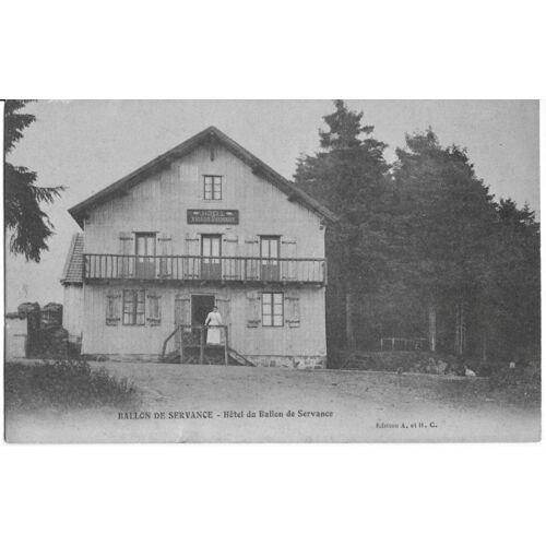 Carte Postale Ancienne "Ballon De Servance. Hôtel Du Ballon De Servance" (Éditions A. Et H. C.)