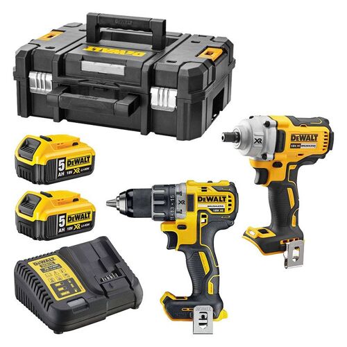 Pack 2 outils DEWALT DCK2077P2T (DCD791 + DCF894) 18V (2 x 5,0Ah)