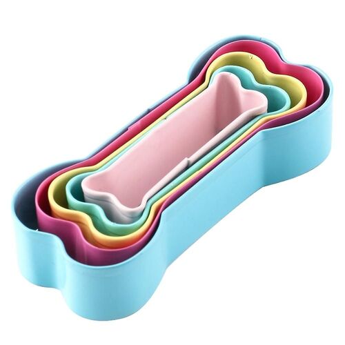 5pcs Stainless Steel Dog Bone Cookie Mold Mould Cake Cutter Kitchen Baking Tools Kaesi