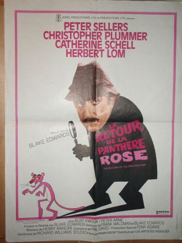 Le Retour De La Panthere Rose - 1975 - Affiche Originale Pliee 60 X 80 - Blake Edwards - Peter Sellers