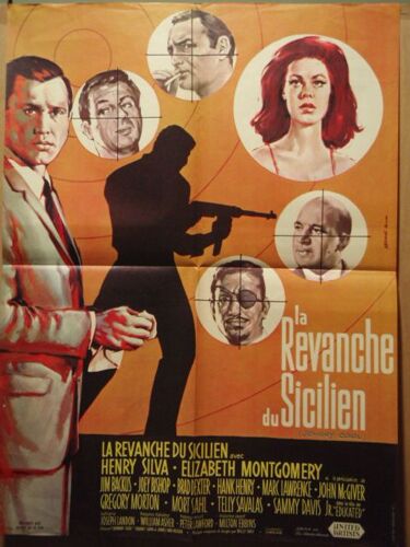 La Revanche Du Sicilien - 1963 - Affiche Originale Pliee 60 X 80 - Film Noir