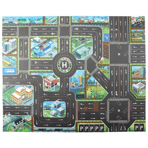 Comfortable Waterproof Educational Toy Playing Mat Traffic Parking Place Pattern Game Play Mat Game Accessories Kaesi