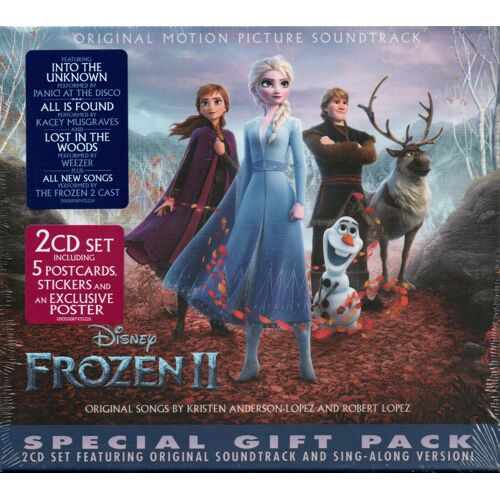 Frozen Ii - Walt Disney- Original Motion Picture Soundtrack - Box Set Sur Jacquette 2 Cd + 5 Postcards Stickers And Exclusive Poster - Edition 2019